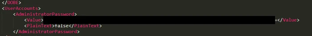 Attempt to retrieve unattended installation data